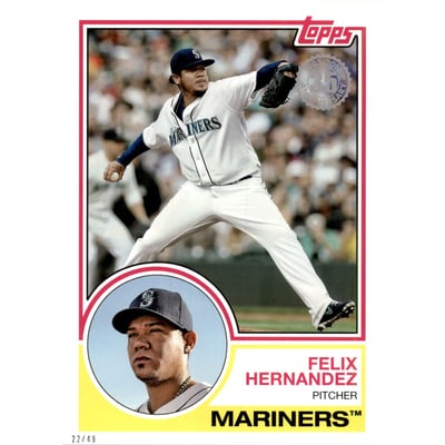 2018 Topps 5x7 '83 Topps #8361 Felix Hernandez