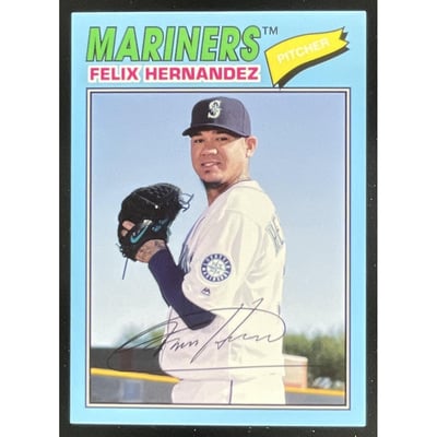 2018 Topps Archives Blue #162 Felix Hernandez /25