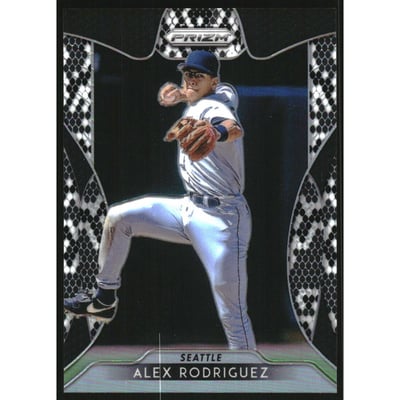 2019 Panini Prizm Prizms Snake Skin #232 Alex Rodriguez
