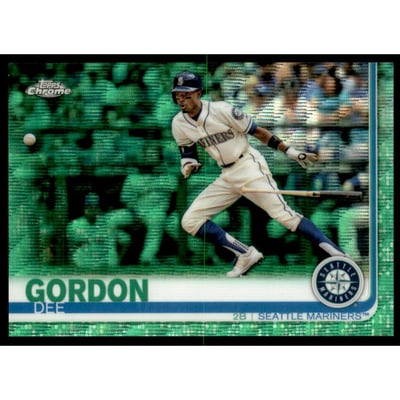 2019 Topps Chrome Green Wave Refractors #196 Dee Gordon