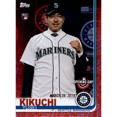 2019 Topps Opening Day Red Foil #55 Yusei Kikuchi