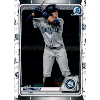 2020 Bowman Chrome Draft #BD188 Julio Rodriguez