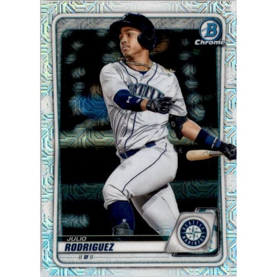 2020 Bowman Chrome Mega Box Prospects Refractors #BCP175 Julio Rodriguez