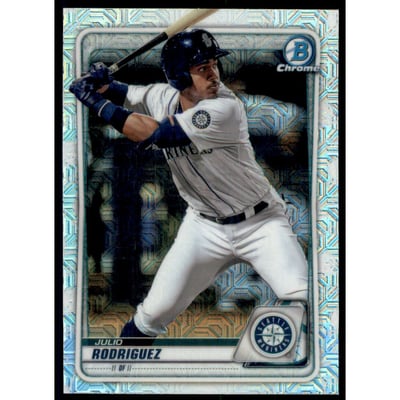 2020 Bowman Chrome Mega Box Prospects Refractors #BCP19 Julio Rodriguez