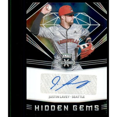 2020 Elite Extra Edition Hidden Gems Autographs #26 Justin Lavey