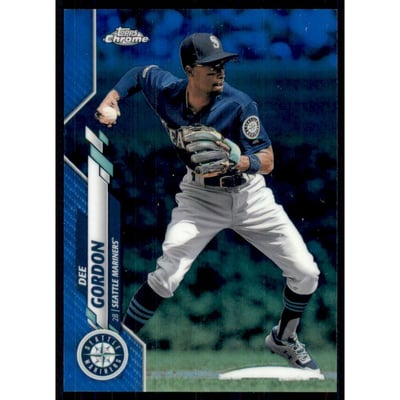2020 Topps Chrome Blue Refractors #107 Dee Gordon
