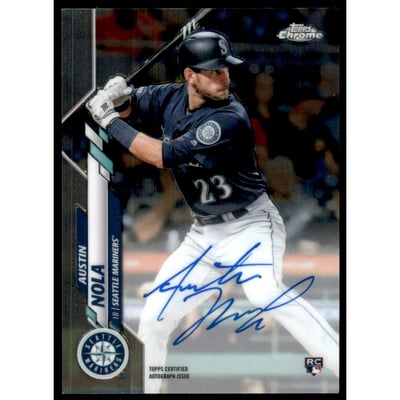 2020 Topps Chrome Rookie Autographs #RAAN Austin Nola