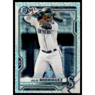 2021 Bowman Chrome Mega Box Prospects Refractors #BCP86 Julio Rodriguez