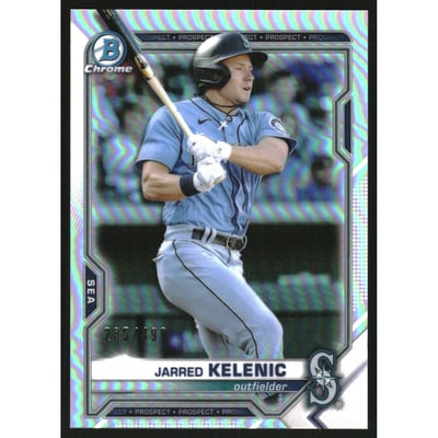 2021 Bowman Chrome Prospects Refractors #BCP102 Jarred Kelenic