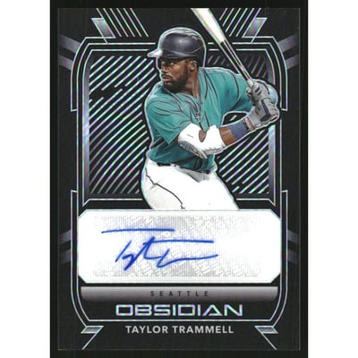 2021 Panini Obsidian Autographs #5 Taylor Trammell