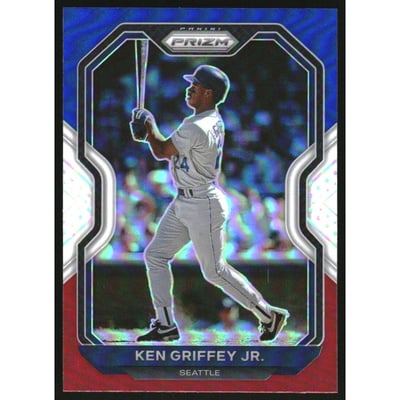 2021 Panini Prizm Prizms Red White and Blue #19 Ken Griffey Jr.