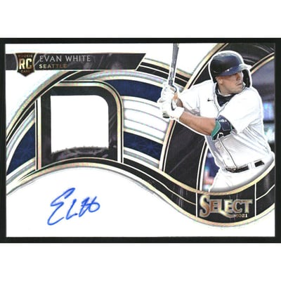 2021 Select Rookie Jersey Autographs Holo #1 Evan White