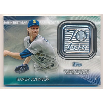2021 Topps 70th Anniversary Commemorative Logo Patches #T70PRJ Randy Johnson S2