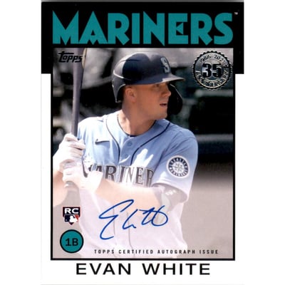 2021 Topps '86 Topps Autographs #86AEW Evan White