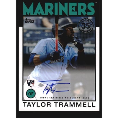2021 Topps Update '86 Topps Autographs #86ATT Taylor Trammell