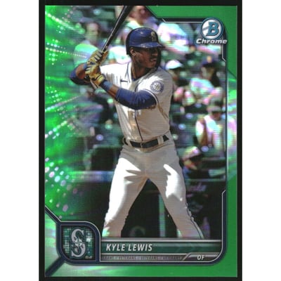 2022 Bowman Chrome Green Refractors #21 Kyle Lewis