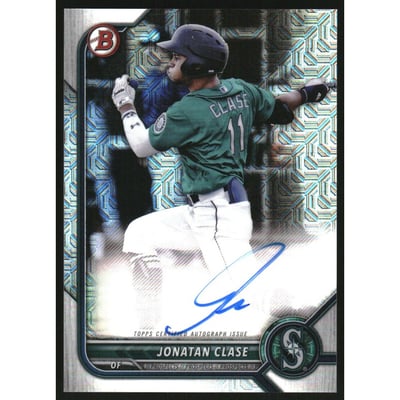 2022 Bowman Chrome Mega Box Autographs #BCMAJC Jonatan Clase