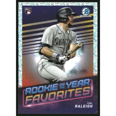 2022 Bowman Chrome Mega Box Rookie of the Year Favorites #ROYF7 Cal Raleigh