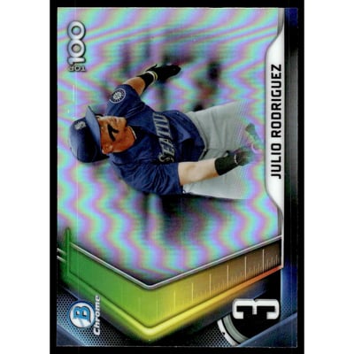 2022 Bowman Chrome Scouts Top 100 #BTP3 Julio Rodriguez