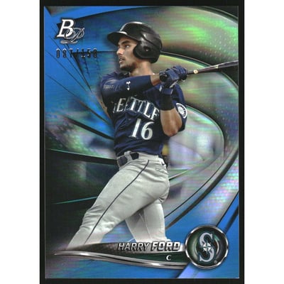 2022 Bowman Platinum Top Prospects Blue #TOP40 Harry Ford