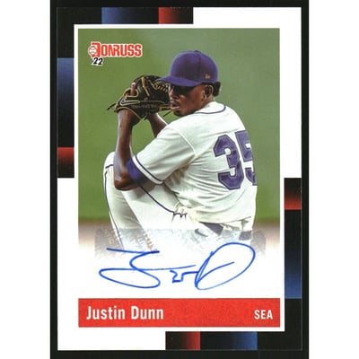 2022 Donruss Retro '88 Signatures Holo #69 Justin Dunn