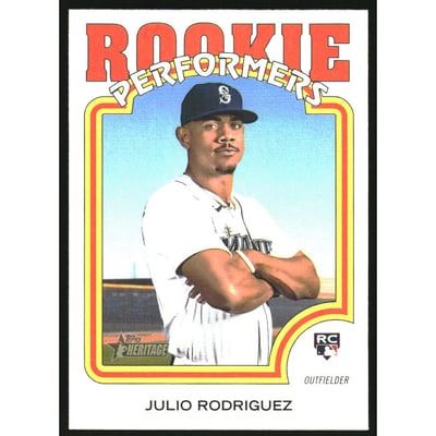 2022 Topps Heritage High Number Rookie Performers #RP4 Julio Rodriguez