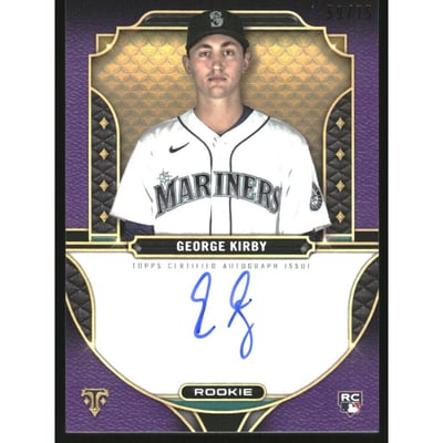 2022 Topps Triple Threads Rookie Autographs Amethyst #RAGK George Kirby EXCH