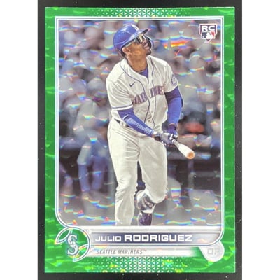 2022 Topps Update Green Foil #US44 Julio Rodriguez RC /499