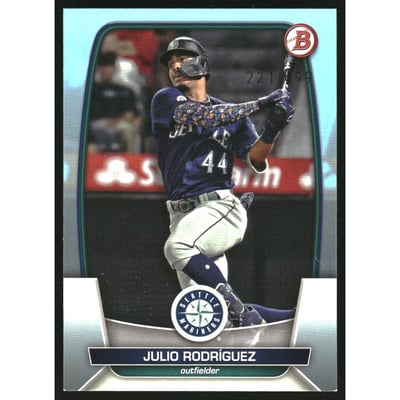 2023 Bowman Sky Blue #96 Julio Rodriguez