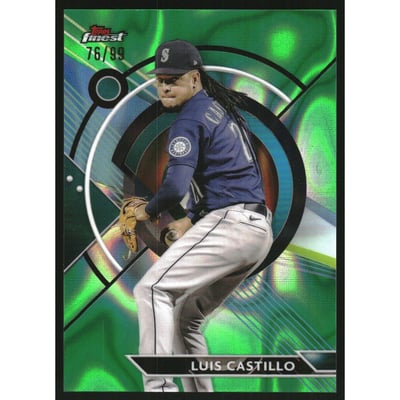 2023 Finest Green Lava Refractors #64 Luis Castillo
