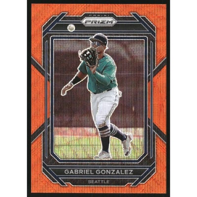 2023 Panini Prizm Prizms Orange Wave #23 Gabriel Gonzalez