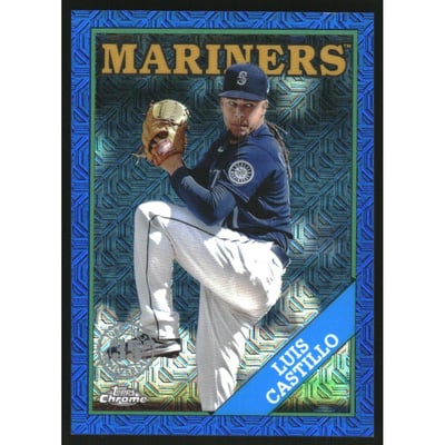 2023 Topps '88 Topps Silver Pack Chrome Series 2 Blue Refractors #2T88C22 Luis Castillo