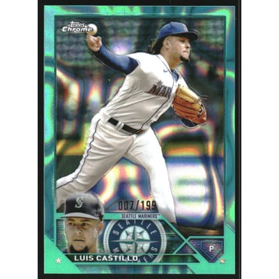 2023 Topps Chrome Aqua Lava Refractors #13 Luis Castillo