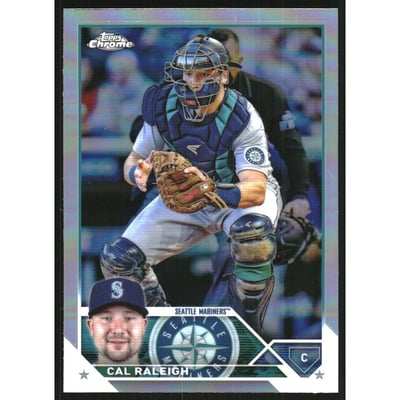 2023 Topps Chrome Refractors #141 Cal Raleigh
