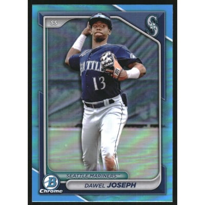 2024 Bowman Chrome Draft Sky Blue Refractors #BDC170 Dawel Joseph