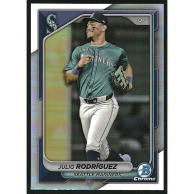 2024 Bowman Chrome Refractors #95 Julio Rodriguez