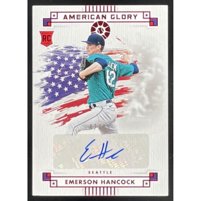 2024 Boys of Summer American Glory Red #AGS-EH Emerson Hancock Auto /49