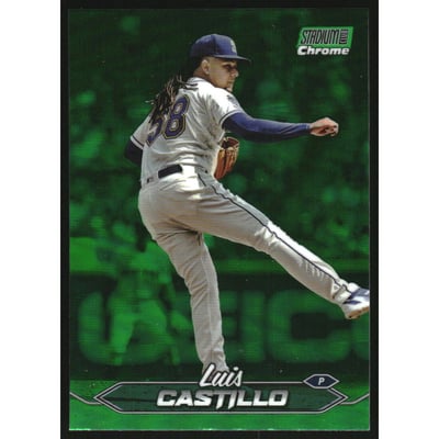 2024 Stadium Club Chrome Green Refractors #268 Luis Castillo