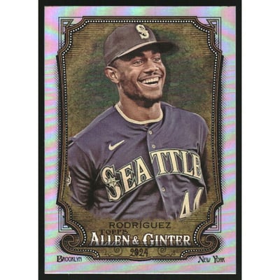 2024 Topps Allen and Ginter Silver Portrait #1 Julio Rodriguez