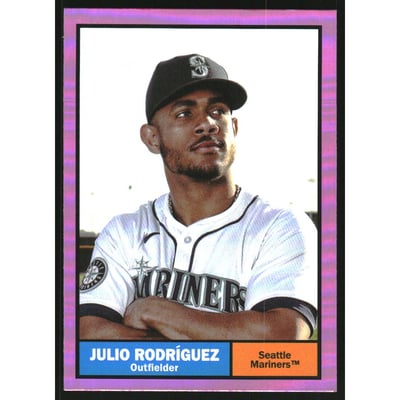 2024 Topps Archives Pink Foilboard #43 Julio Rodriguez