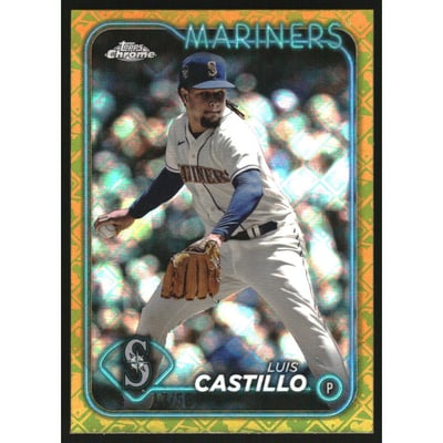 2024 Topps Chrome Logofractor Gold Refractors #129 Luis Castillo