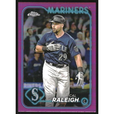 2024 Topps Chrome Pink Refractors #119 Cal Raleigh