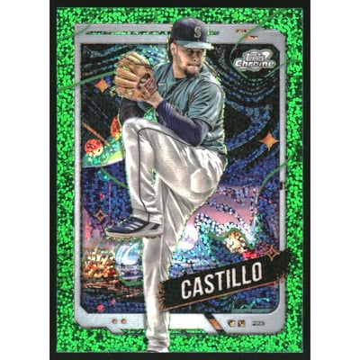 2024 Topps Cosmic Chrome Green Space Dust Refractors #154 Luis Castillo