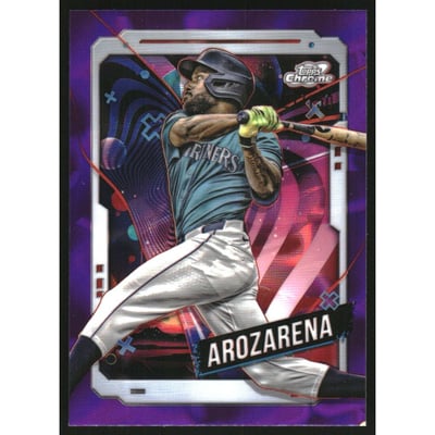2024 Topps Cosmic Chrome Purple Nebula Refractors #165 Randy Arozarena
