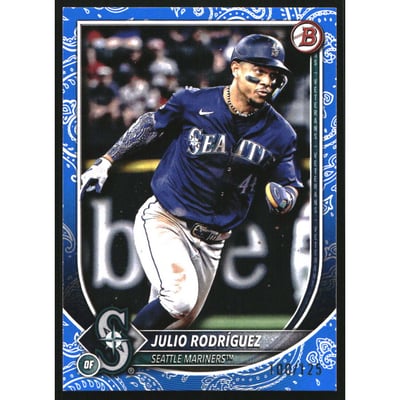 2025 Bowman Blue Pattern #79 Julio Rodriguez