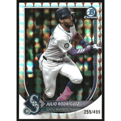 2025 Bowman Chrome Geometric Refractors #66 Julio Rodriguez