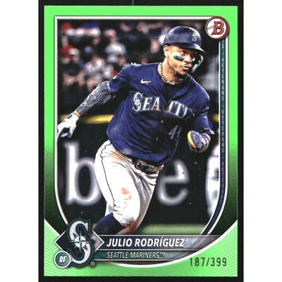 2025 Bowman Neon Green #79 Julio Rodriguez