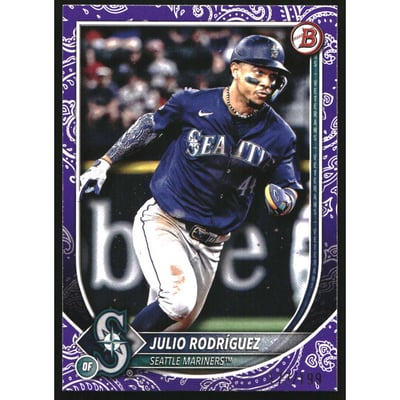 2025 Bowman Purple Pattern #79 Julio Rodriguez