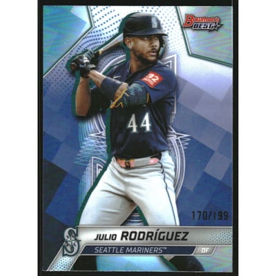 2025 Bowman's Best Aqua Refractors #49 Julio Rodriguez