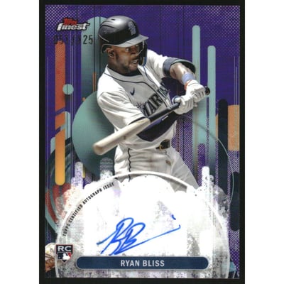 2025 Finest Autographs Purple Refractors #FARB Ryan Bliss